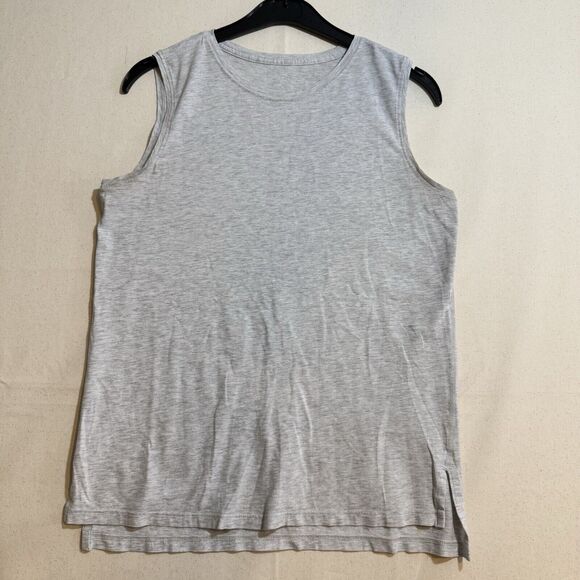 Lululemon Women’s Size 6 Gray Sleeveless Racerback Tank Top Shirt Logo - Picture 1 of 9